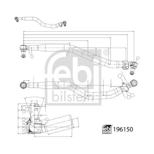 FEBI BILSTEIN Lenkstange 196150