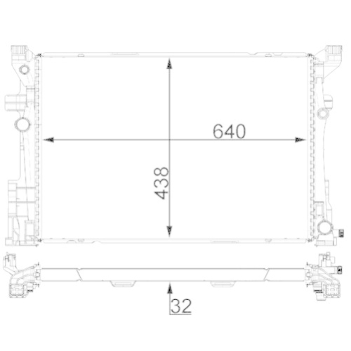 MAHLE Kühler, Motorkühlung BEHR *** PREMIUM LINE *** CR 2171 000P