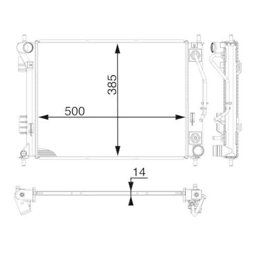 MAHLE K&uuml;hler, Motork&uuml;hlung BEHR *** PREMIUM LINE *** CR 1973 000P
