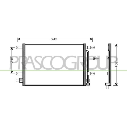 PRASCO Kondensator, Klimaanlage PrascoSelection AD022C001