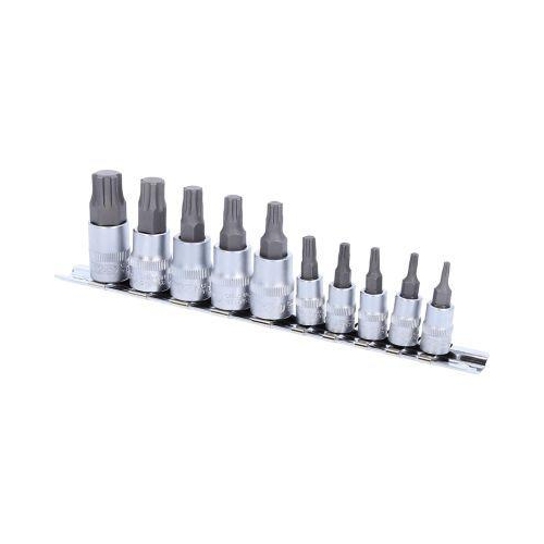 1/4 Zoll+3/8 Zoll Bit-Stecknuss-Satz TorxPlus, 10-tlg, IP10-IP60 KS TOOLS