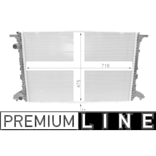 MAHLE Kühler, Motorkühlung BEHR *** PREMIUM LINE *** CR 2177 000P