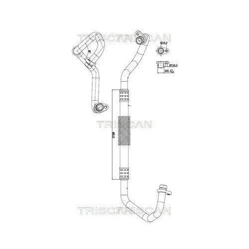TRISCAN Hochdruck-/Niederdruckleitung, Klimaanlage 9010 24004