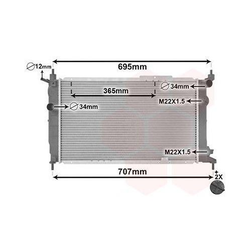 VAN WEZEL K&uuml;hler, Motork&uuml;hlung *** IR PLUS *** 37002091
