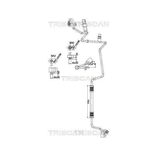 TRISCAN Hochdruck-/Niederdruckleitung, Klimaanlage 9010 29003