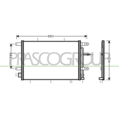PRASCO Kondensator, Klimaanlage PrascoSelection AD022C002