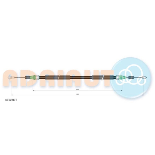 ADRIAUTO Seilzug, Feststellbremse 33.0286.1