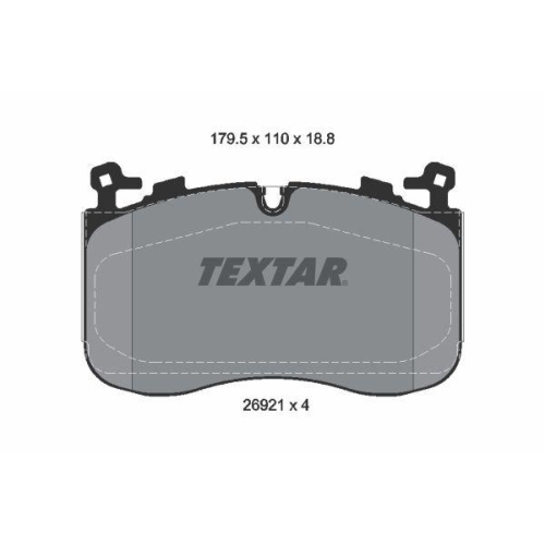 TEXTAR Bremsbelagsatz, Scheibenbremse 2692101
