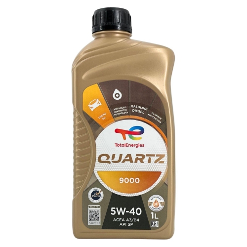 Motor&ouml;l Motoren&ouml;l Total Quartz 9000 5W-40 1 Liter Flasche 229707