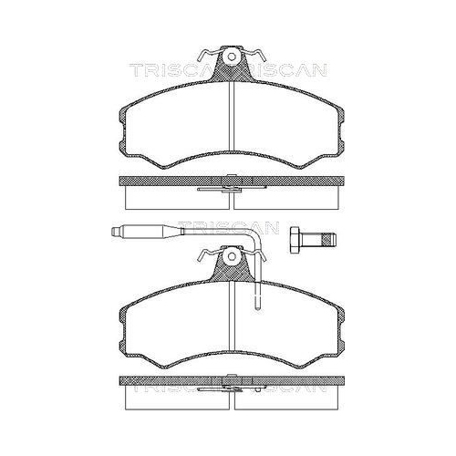 TRISCAN Bremsbelagsatz, Scheibenbremse 8110 10792