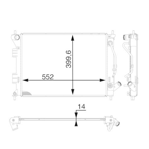 MAHLE K&uuml;hler, Motork&uuml;hlung BEHR *** PREMIUM LINE *** CR 1976 000P