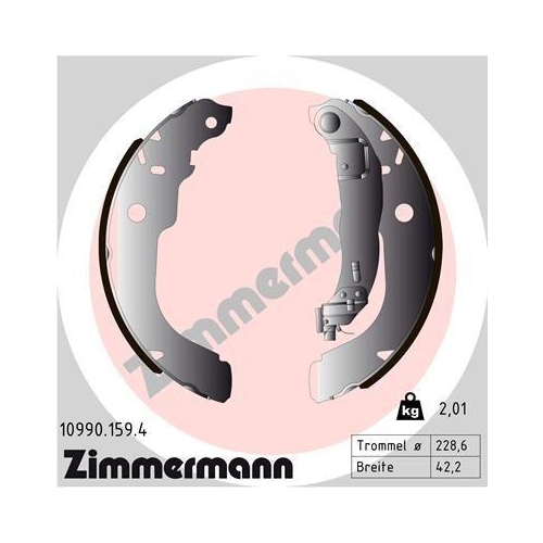 ZIMMERMANN Bremsbackensatz 10990.159.4