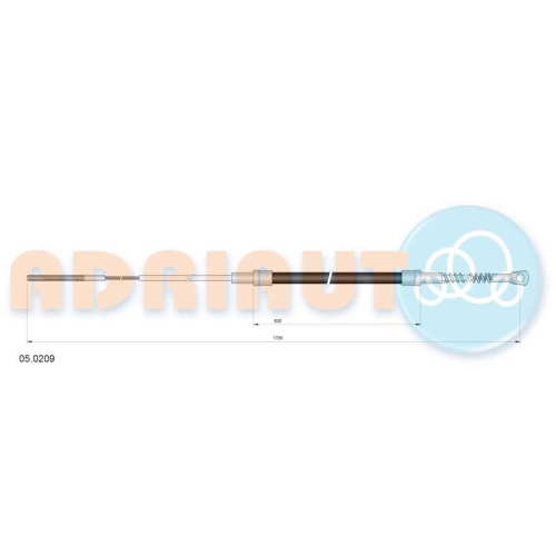 ADRIAUTO Seilzug, Feststellbremse 05.0209