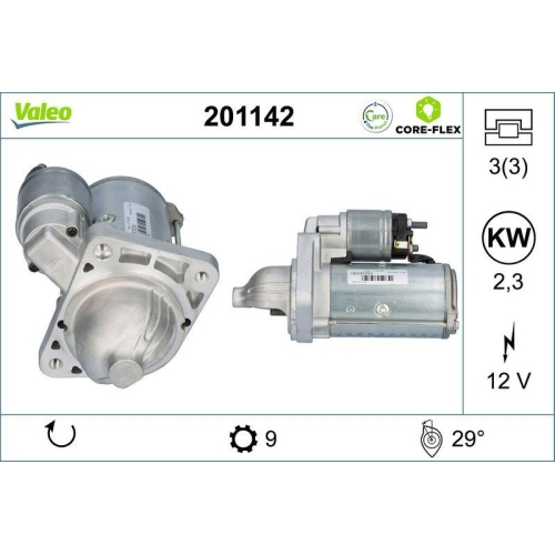 VALEO Starter VALEO CORE-FLEX 201142