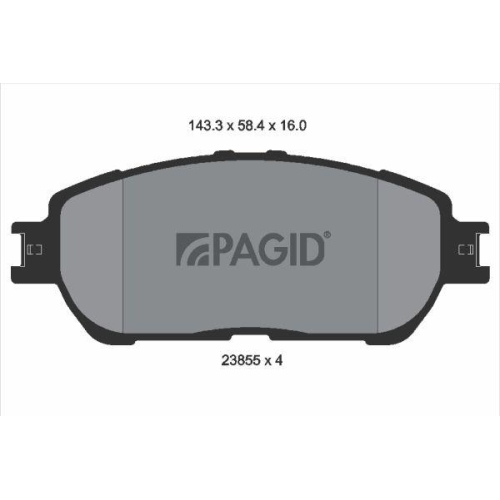 PAGID Bremsbelagsatz, Scheibenbremse T1828N