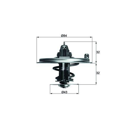 MAHLE Thermostat, K&uuml;hlmittel BEHR TX 36 80D