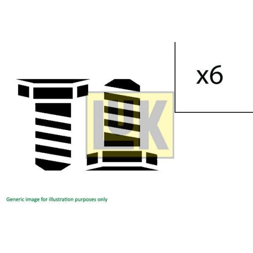 Schaeffler LuK Schraubensatz, Kupplung 411 0249 10