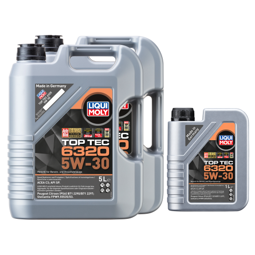 Motor&ouml;l Motoren&ouml;l LIQUI MOLY Top Tec 6320 5W-30 - 11 Liter 11L 23158X2+23157