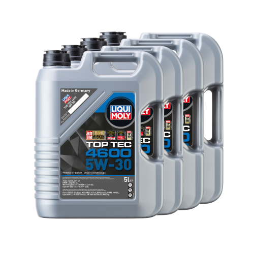 LIQUI MOLY Motor&ouml;l Top Tec 4600, 5W-30, 20-Liter 4 Kanister - Art.Nr. 3756