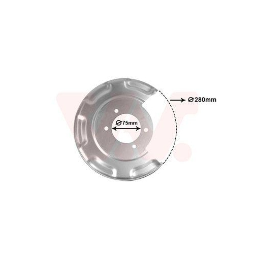 VAN WEZEL Spritzblech, Bremsscheibe