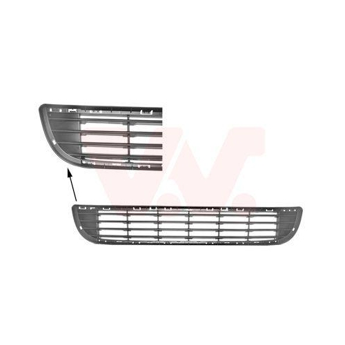 VAN WEZEL L&uuml;ftungsgitter, Sto&szlig;f&auml;nger ** Equipart ** 0905590