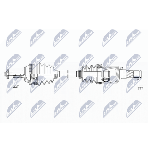 NTY Antriebswelle NPW-ME-122