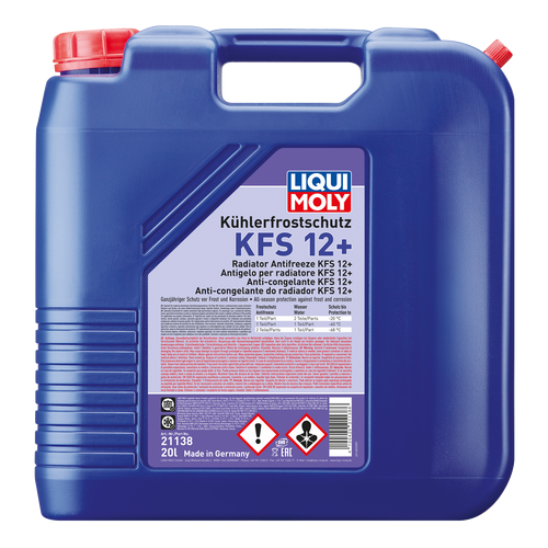 Liqui Moly K&uuml;hlerfrostschutz KFS 12+ 20 Liter K&uuml;hlerschutz Konzentrat rot G12+