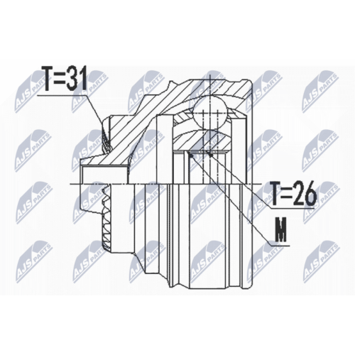 NTY Gelenksatz, Antriebswelle NPZ-BM-022