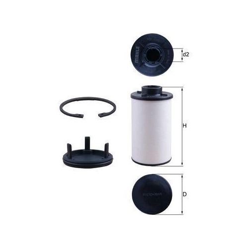MAHLE Hydraulikfilter, Automatikgetriebe HX 286KIT