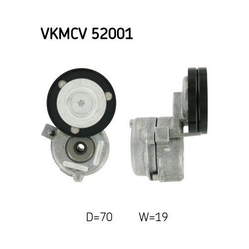 SKF Riemenspanner, Keilrippenriemen VKMCV 52001