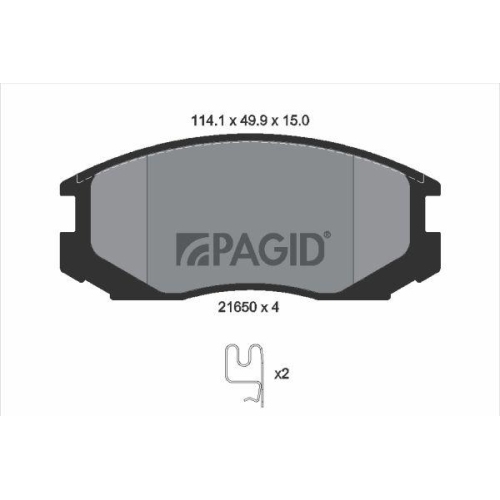 PAGID Bremsbelagsatz, Scheibenbremse T3109N