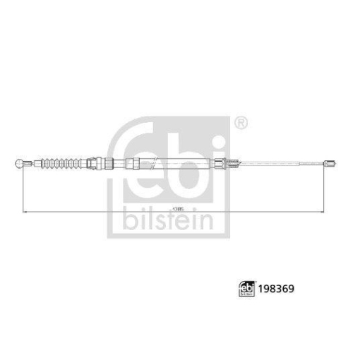 FEBI BILSTEIN Seilzug, Feststellbremse 198369