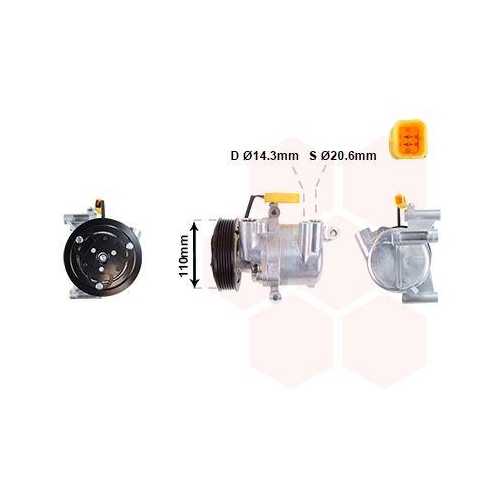 VAN WEZEL Kompressor, Klimaanlage 5300K734