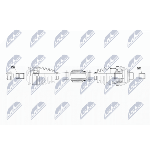 NTY Antriebswelle NPW-PL-067