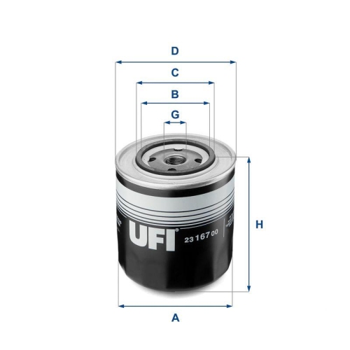 UFI &Ouml;lfilter 23.167.00