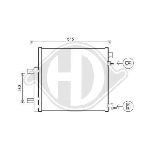 DIEDERICHS Kondensator, Klimaanlage DIEDERICHS Climate DCC1886