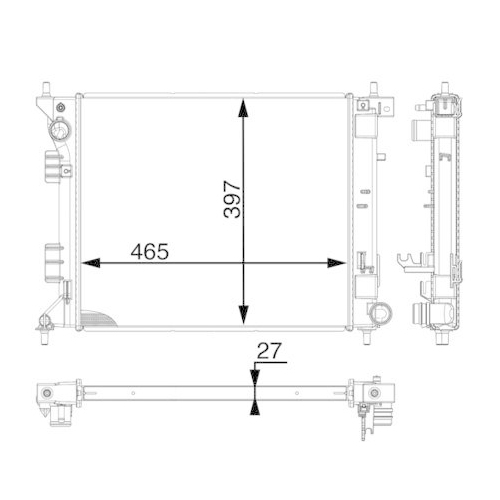 MAHLE K&uuml;hler, Motork&uuml;hlung BEHR *** PREMIUM LINE *** CR 1980 000P