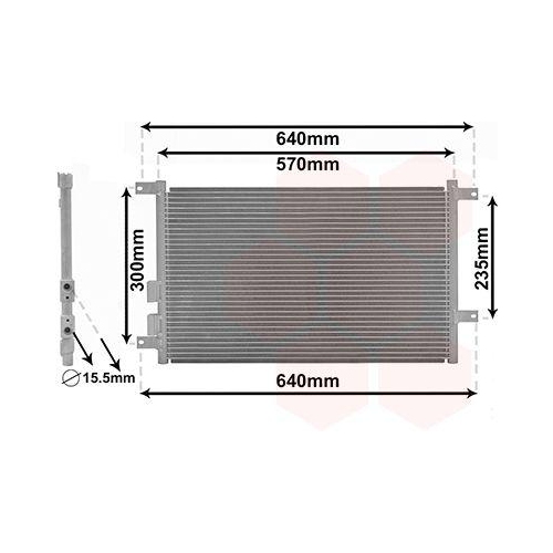VAN WEZEL Kondensator, Klimaanlage 01005070