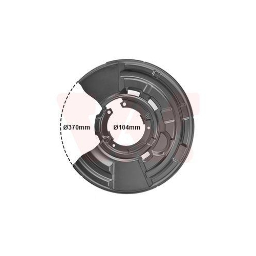 VAN WEZEL Spritzblech, Bremsscheibe 0633373