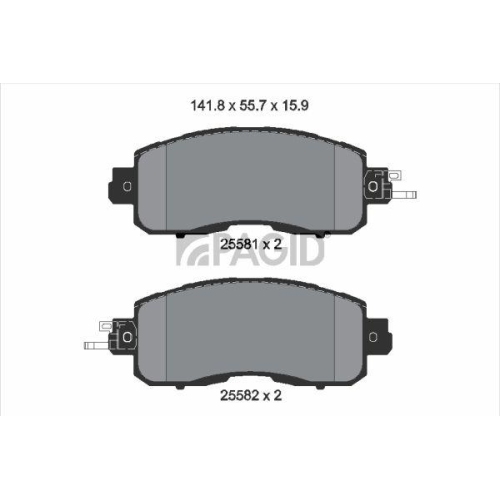 PAGID Bremsbelagsatz, Scheibenbremse T2451N