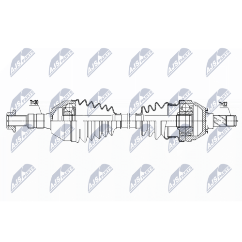 NTY Antriebswelle NPW-PL-081
