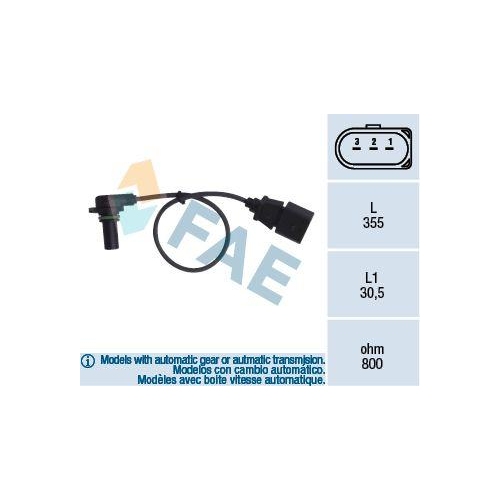 FAE Drehzahlsensor, Automatikgetriebe 79062