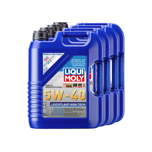 Liqui Moly Motor&ouml;l Leichtlauf High Tech, 5W-40, 20-Liter 4 Kanister - 3864