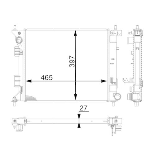 MAHLE K&uuml;hler, Motork&uuml;hlung BEHR *** PREMIUM LINE *** CR 1981 000P