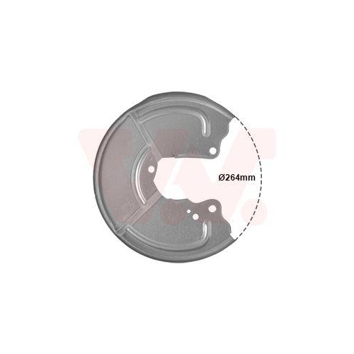 VAN WEZEL Spritzblech, Bremsscheibe 1754374