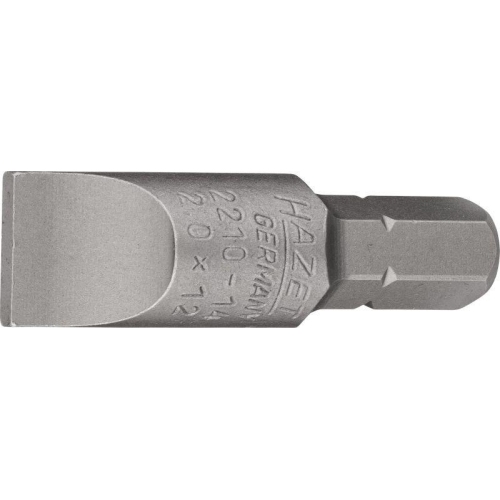 HAZET Bit 5/16 Zoll Sechskant massiv Schlitz Profil SW 2x12 mm 2210-14