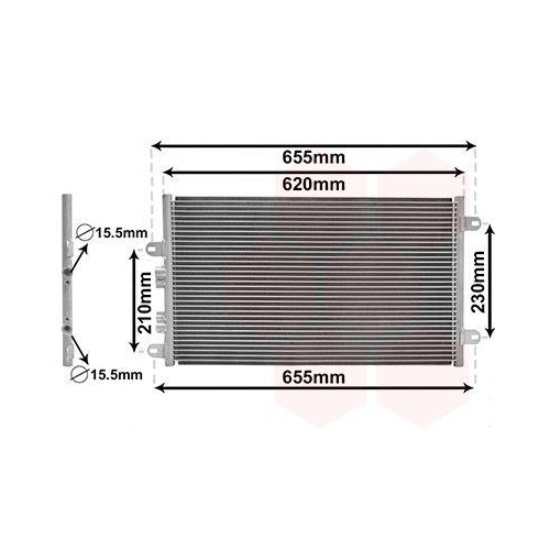 VAN WEZEL Kondensator, Klimaanlage 01005077