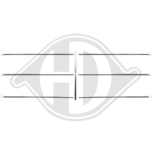 DIEDERICHS Zier-/Schutzleistensatz, K&uuml;hlergitter 1640044