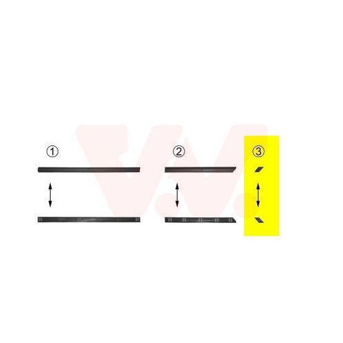 VAN WEZEL Zier-/Schutzleiste, Seitenwand 5880429