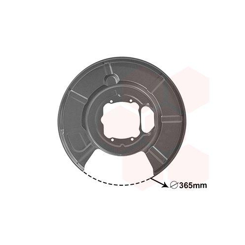 VAN WEZEL Spritzblech, Bremsscheibe 0655373